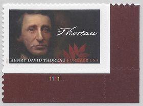 #5202 (49c Forever) Henry David Thoreau P# 2017 Mint NH