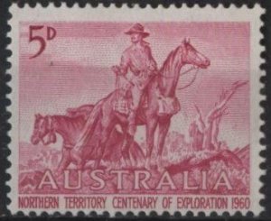 Australia 336 (mh) 5p Northern Territory, Overlanders, lil rose (1960)