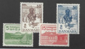 Denmark SC#258-261 Mint F-VF SCV$19.25...Worth a Close Look!