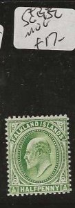 FALKLAND ISLANDS  SG43C   KE 1/2D    MOG       P0307H
