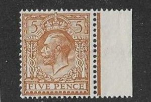 Great Britain Sc #194 5p bister brown NH VF
