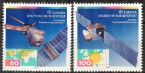 Germany 1991 Europa CEPT Space Satellites set of 2 MNH