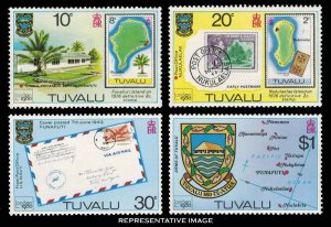 Tuvalu Scott 133-136 Mint never hinged.