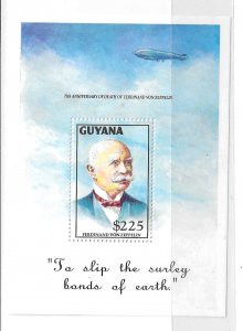 Guyana 1993 Count Zeppelin S/S Sc 2647 MNH C13