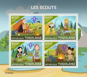 Togo 2019 MNH Scouting Stamps Girl Boy Scouts 4v M/S