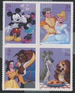 United States #4028a Mint (NH) Multiple (Art) (Disney)