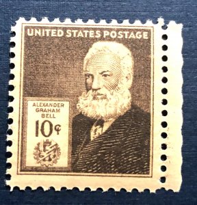 US scott# 893 MNH OG  1940 10c Alexander Graham Bell with right selvage.