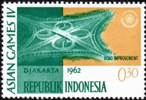 Indonesia 554 - Mint-NH - 30s Cloverleaf Interchange (1962) (cv $0.35)