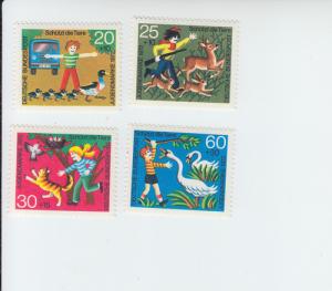 1972 Germany Animal Protection  (Scott B481-4) MH