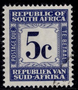 SOUTH AFRICA QEII SG D55, 5c deep blue & grey-blue, FINE USED.