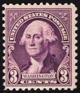 US 720 MNH VF 3 Cent Washington Deep Violet