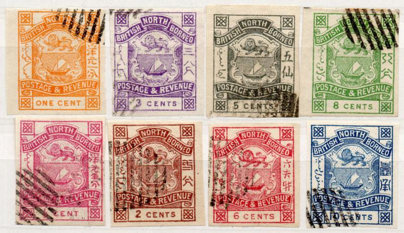 (I.B) British North Borneo Postal : Definitives Collection