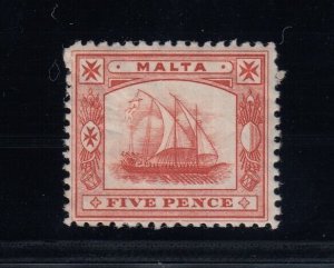 Malta, SG 33x, Mint paper HR (gum crease), Watermark Reversed variety