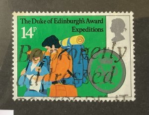 Great Britain 1981 Scott 952 used - 14p,  Duke of Edinburgh Awards, expeditions