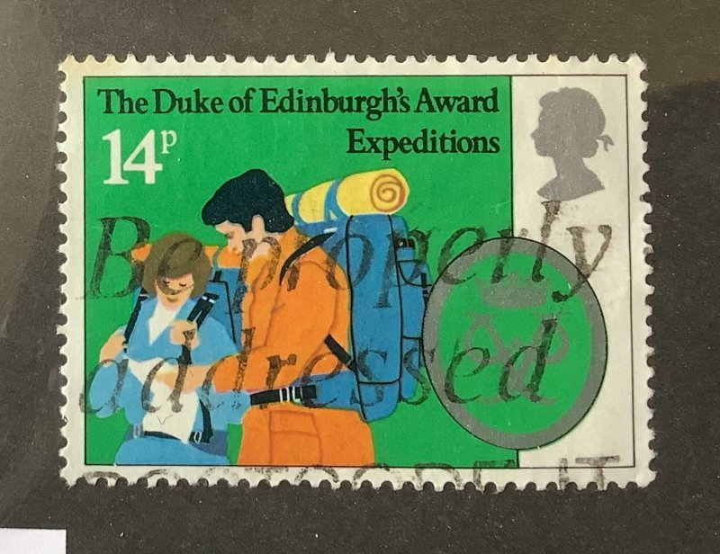 Great Britain 1981 Scott 952 used - 14p,  Duke of Edinburgh Awards, expeditions