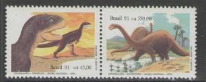 BRAZIL SG2483/4 1991 90th ANNIV OF BUTANTON INSTITUTE 45cr & 350cr MNH