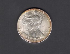 2000 UNITED STATES, 1 $ Liberty (Eagle) Silver BU