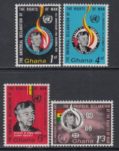 Ghana 160-163 Elanor Roosevelt MNH VF