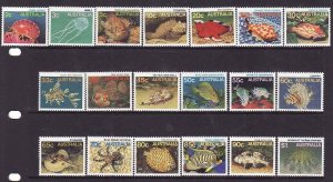 Australia-Sc#902-20- id12-unused NH set-Marine Life-Fish-1984-6-