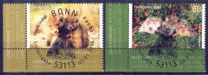 Germany 2014 Fauna Animals Fox Hedgehogs Mi. 3047/8 Used CTO