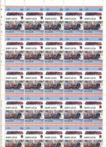 D400703 Trains Locomotives Leeds United Class B17/4 MNH Specimen St.Lucia