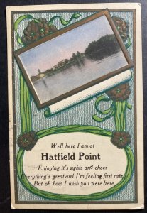 1913 Hatfield Point Canada Picture Postcard Cover To Kings
