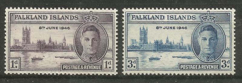 Falkland Islands.Scott# 97,98.MINT,NEVER HINGED