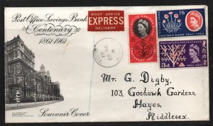 GB 1961 Post Office Savings Bank illustrated FDC WS37529