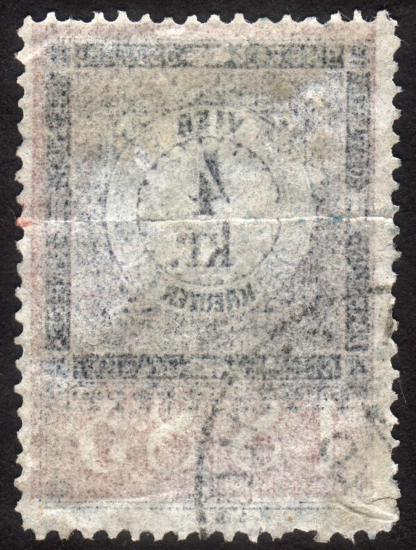 1885, Austria 4Kr, Revenue stamp, Used