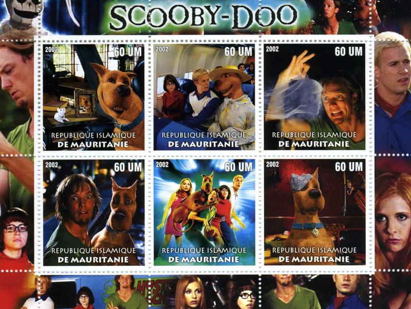 Mauritania 2002 Scooby-Doo Movie Sheet Perforated mnh.vf