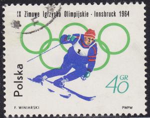 Poland 1200 Olympic Downhill Skiing 1964