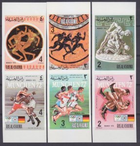 1972 Ras Al Khaimah 788b-793bPaar 1972 Olympic Games in Munich 20,00 €