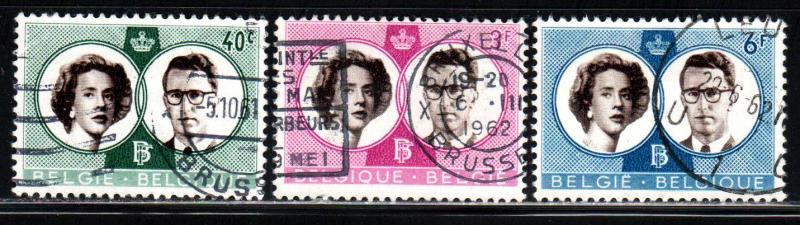 Belgium # 560-62 ~ Cplt Set 3 ~ Used, HM