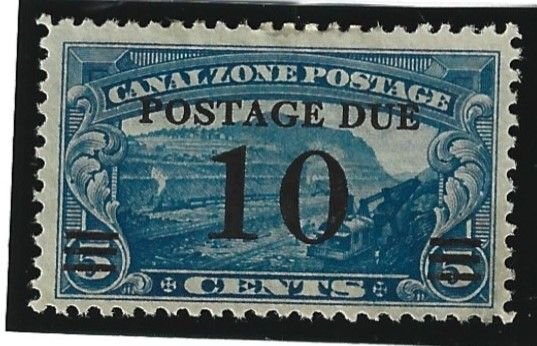 Canal Zone Scott #J24 Mint 10c  Postage Due Surcharge 2021 CV $6.50