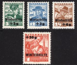 Austria 1935  Scott #B128-31 MNH