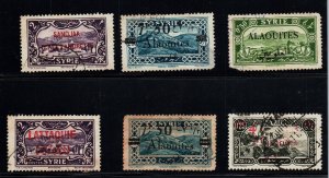 France colony Sandjak Alaouites Lattaquie used stamps see them very nice !