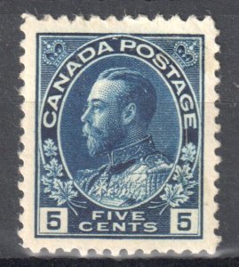 Canada Mint XF H #111a Wet Printing Admiral - Indigo Color Shade