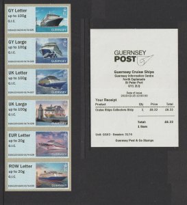 2023 Guernsey - Post & Go - Visiting Cruise Ships GIC o/p - D2GG23 GG03