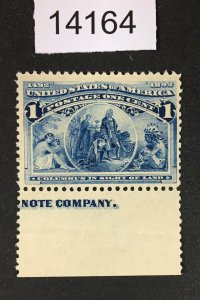 MOMEN: US STAMPS # 230 MINT OG NH LOT #14164