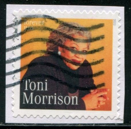 5757 US (63c) Toni Morrison SA, used on paper