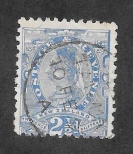 NEW ZEALAND #68 Used 2 1/2p Queen Victoria Stamp 2019 CV $4.25