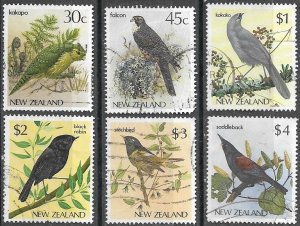 1985 New Zealand  Native Birds  SC# 766-770A Used