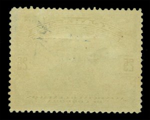 NICARAGUA 1931 AIRMAIL Mt. Momotombo & Biplanes bl SURCH 15c/25c Sc# C15 mint MH