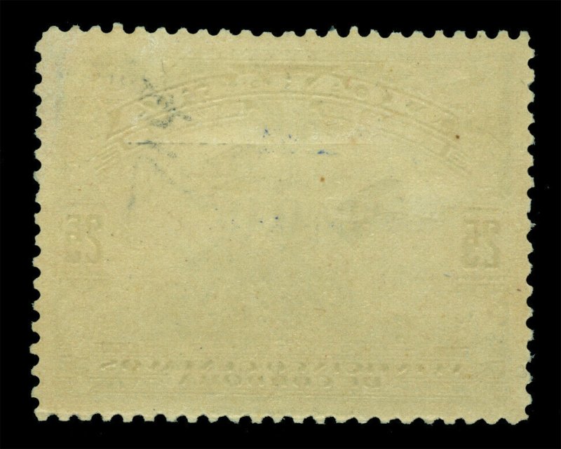 NICARAGUA 1931 AIRMAIL Mt. Momotombo & Biplanes bl SURCH 15c/25c Sc# C15 mint MH