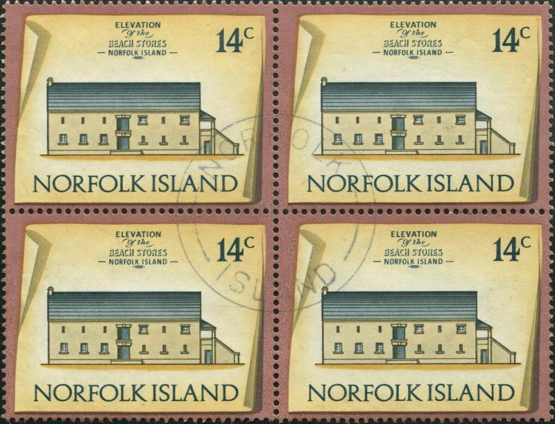 Norfolk Island 1973 SG142 14c Historic Building block FU