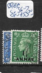 BRITISH POST OFFICES IN EASTERN ARABIA (P1905BB)  KGVI ON GB  SG 36-7  VFU