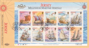 Jersey 2000 Maritime Heritage Miniature Sheet on FDC