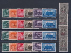 1929 Colonial Tours, Montecassino, 28 Values, MNH**