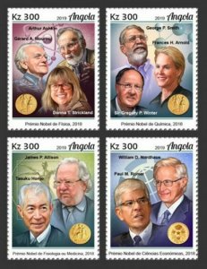 Angola - 2019 Nobel Prize Winners - Set of 4 Stamps - ANG190104a 