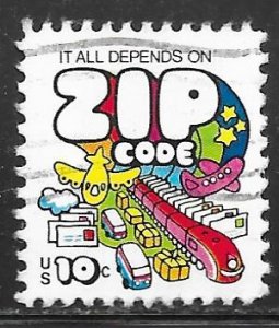 USA 1511: 10c Zip Code, used, VF